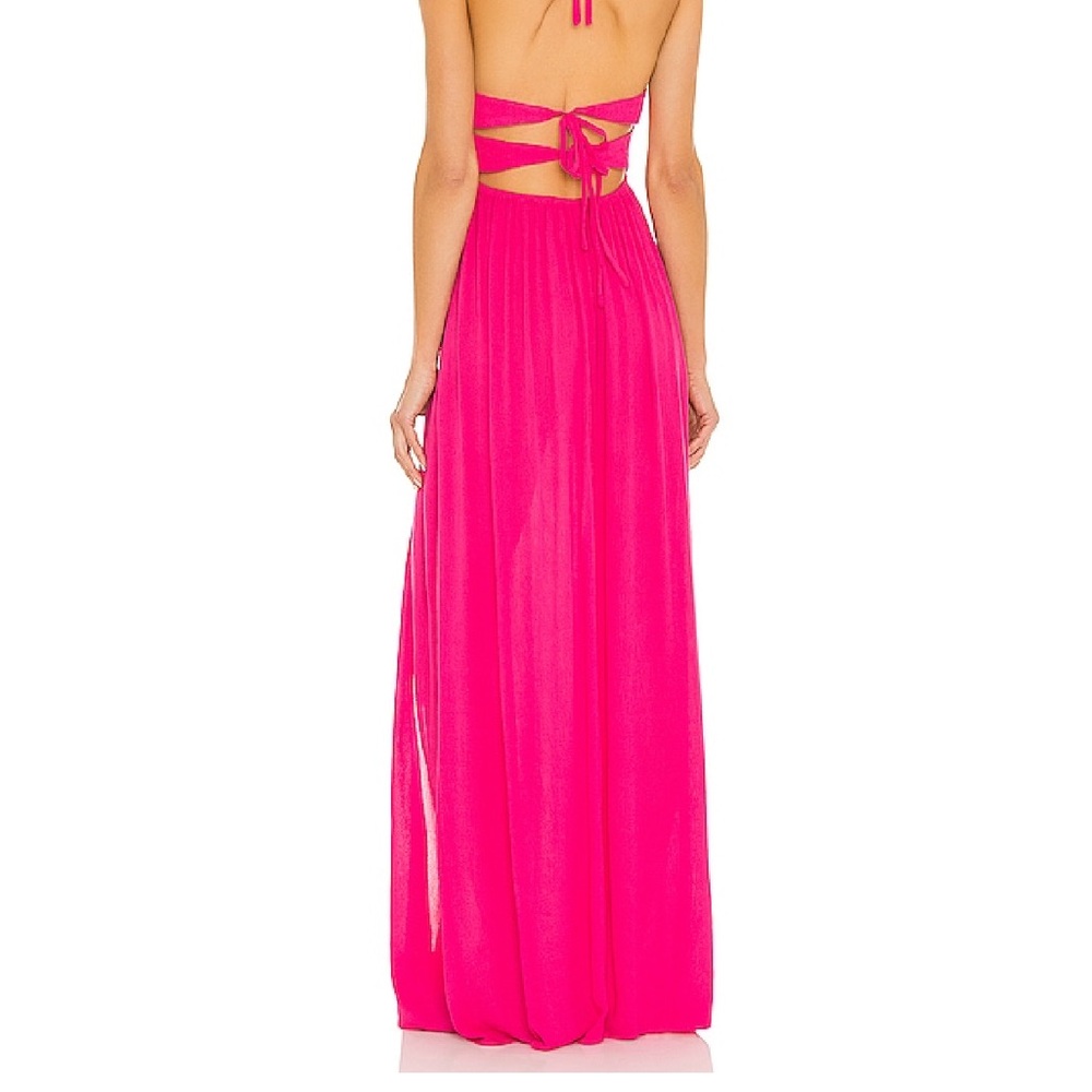 Superdown Fuchsia Ruffle Dress - Picture 2 of 5
